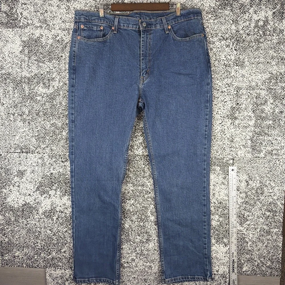 Levis 514‎ Straight Leg Blue Jeans Mens 40 X 32 (FITS 40 X 31) Classic Denim